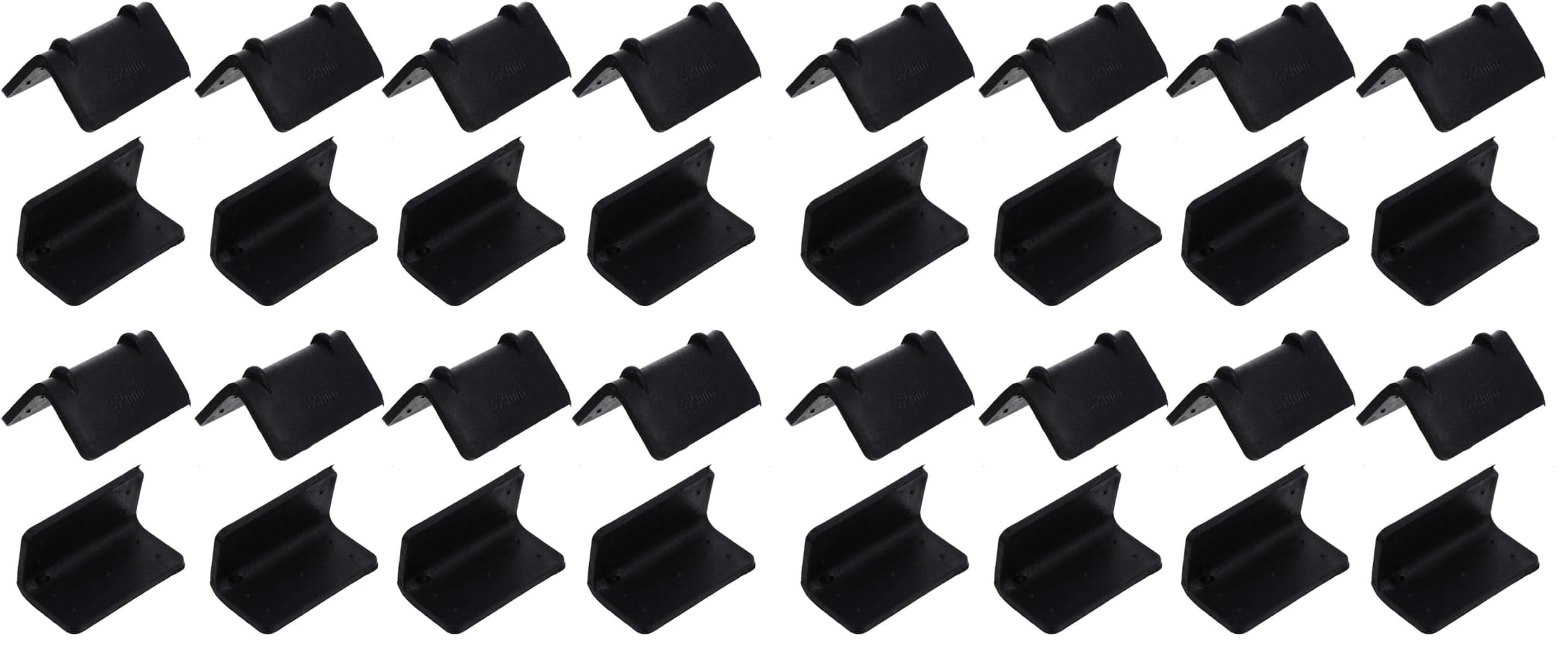 100 Pcs Black Plastic Corner Protectors for Safe Box Packaging - 2.16" X 1.18" X 1.18" Durable Guards for Shipping and Storage (Pack of 2)