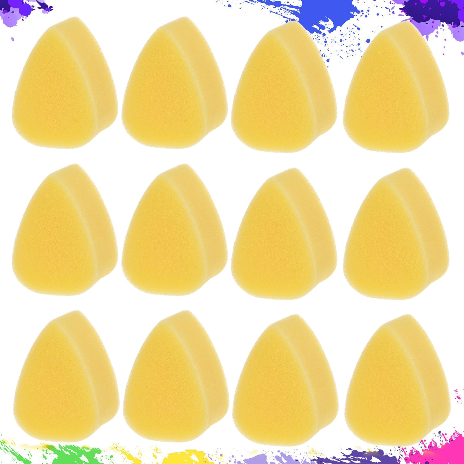 Spugne Per Pittura Viso 12 Pezzi - Forma A Goccia Per Arte E Trucco - Foto 4