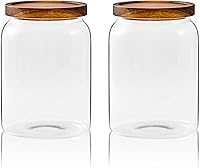 Vista 16 de Sweejar Tarros de vidrio para organización de la lavandería, contenedor de cápsulas de lavandería de medio galón, tarros de almacenamiento