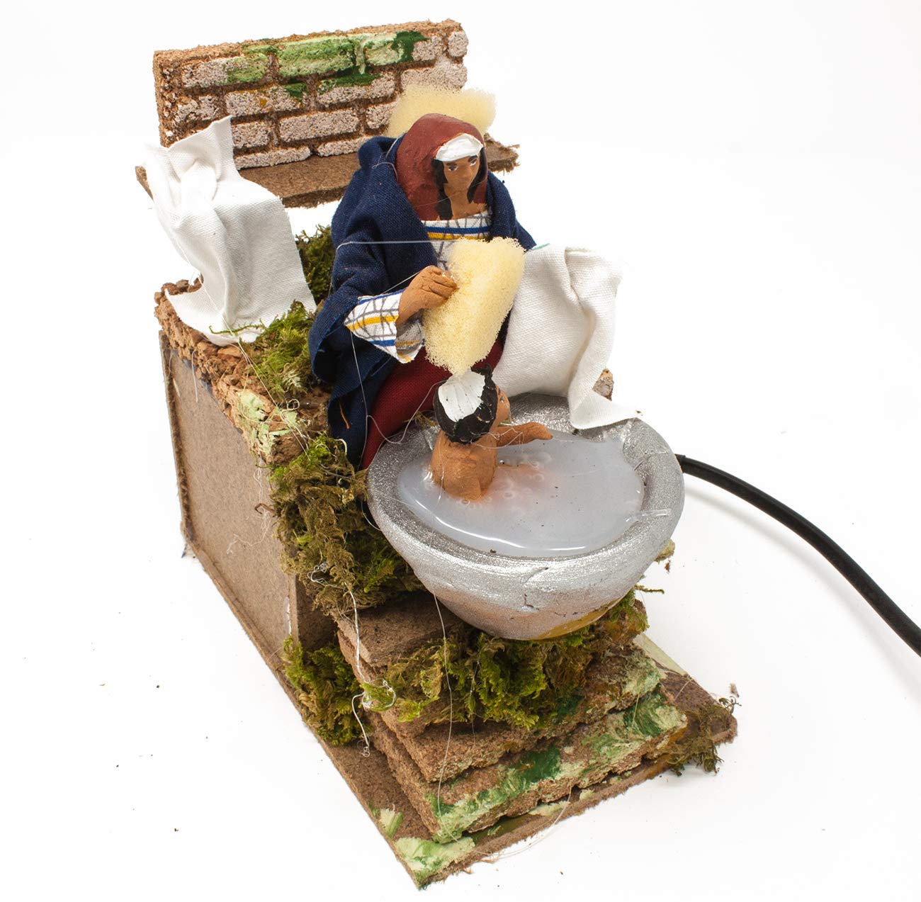 Joy Christmas Pastore per Presepe in Movimento 14 cm x 9 cm con Conigli 43117