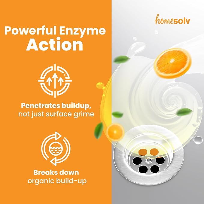 Enzyme Drain Cleaner & Build Up Remover Valencia Orange 22 Fl Ounces miniatura 5