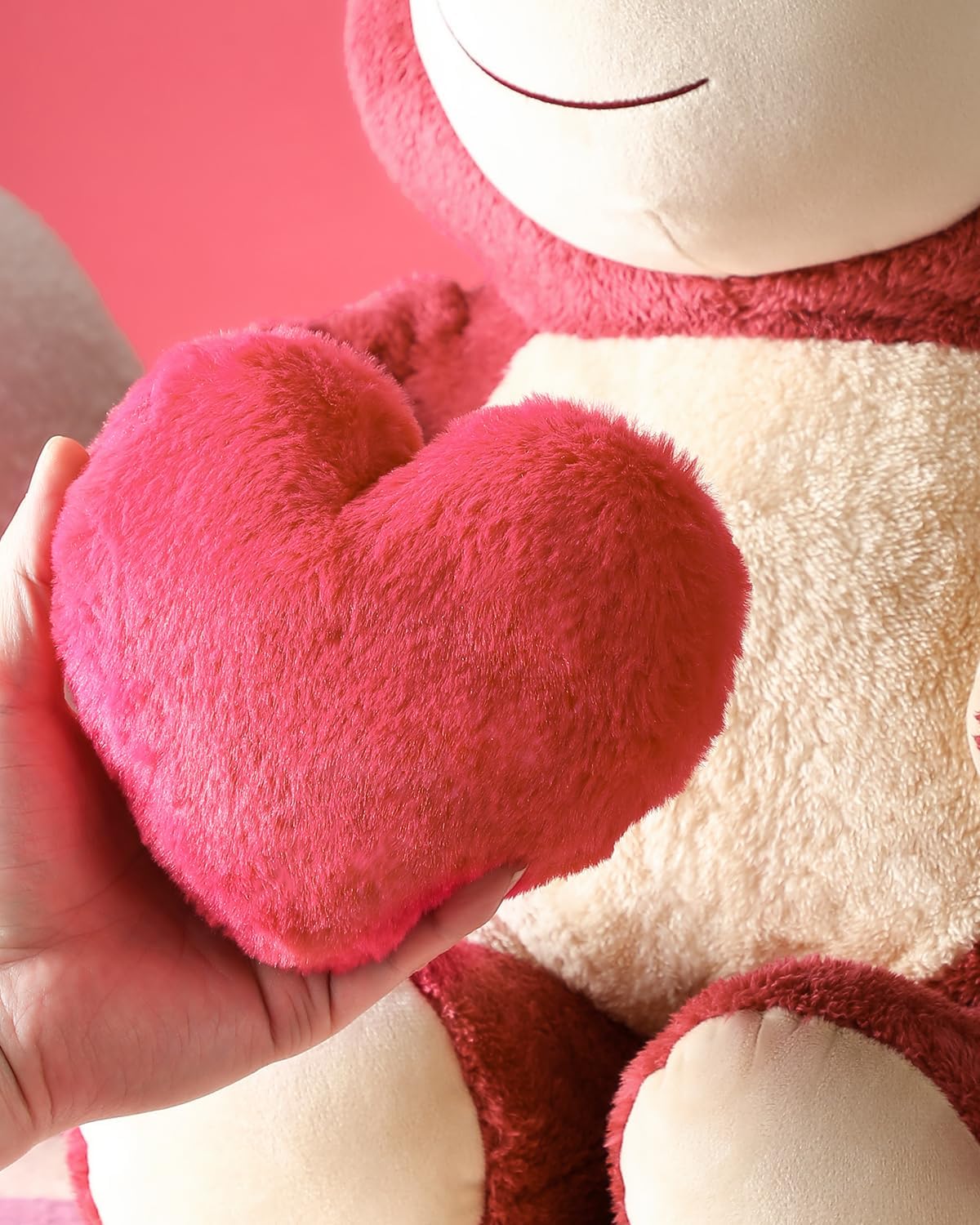 MINISO 20" Disney Pixar Lotso Plush Sweet Hugging Collection -Toy Story Disney Strawberry Bear Stuffed Animals & Teddy Bears Plush Doll Gift, Super Soft & Huggable Toy for Fans