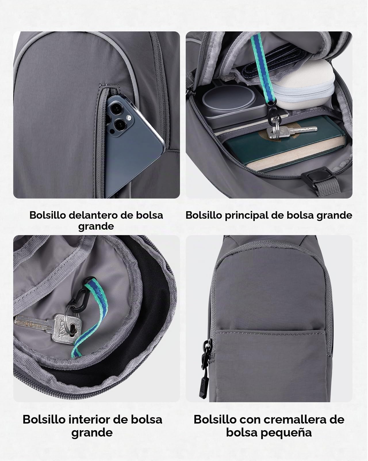 Waterfly Mochila Cruzada Bolsa Bandolera: Bolsa de Pecho Bolsa de Hombro para senderismo Viajes Mujeres y Hombres