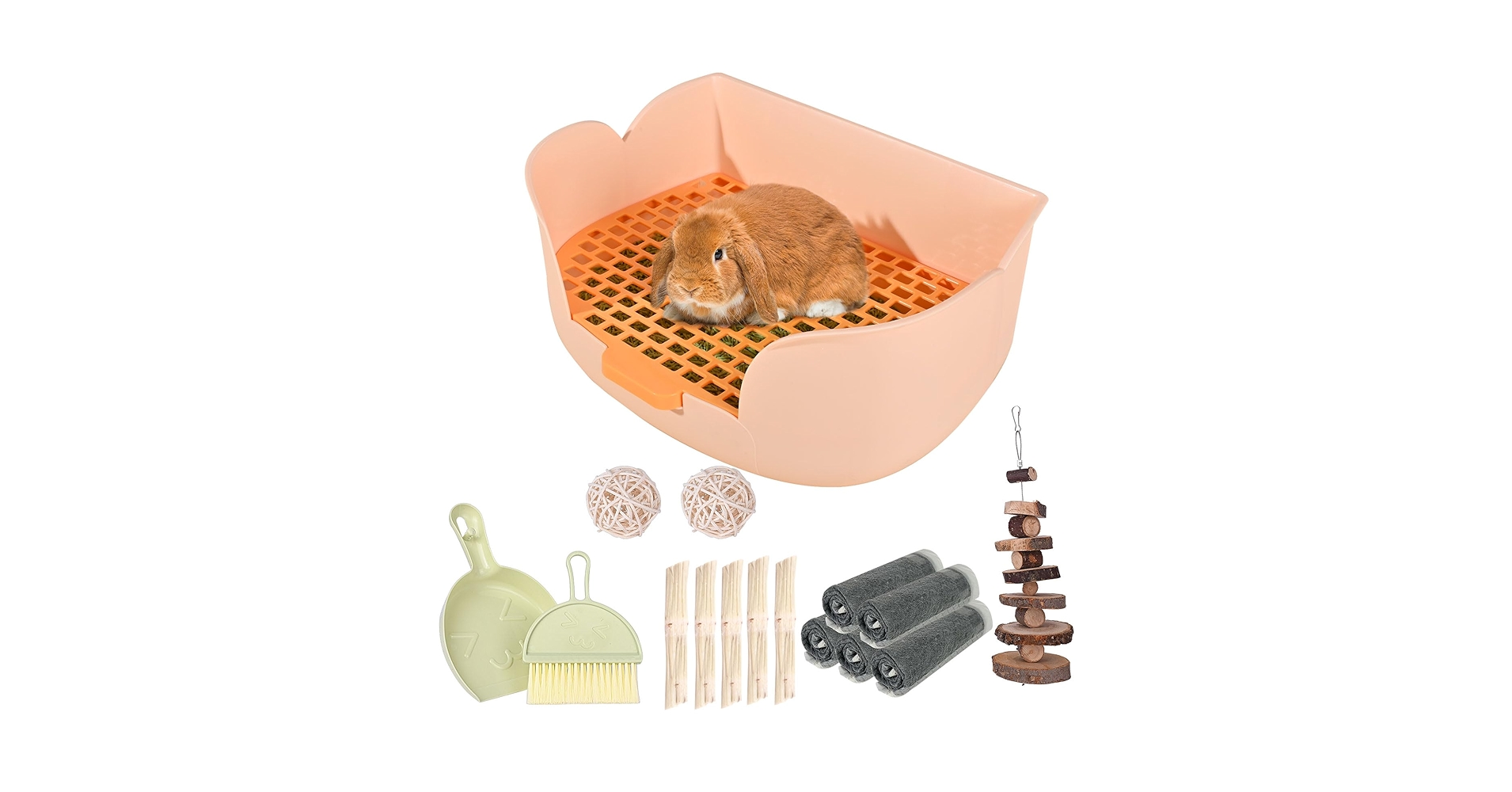 Rabbit♡　1005 Amazon.com : RUBYHOME Large Bunny Litter Box (15.5