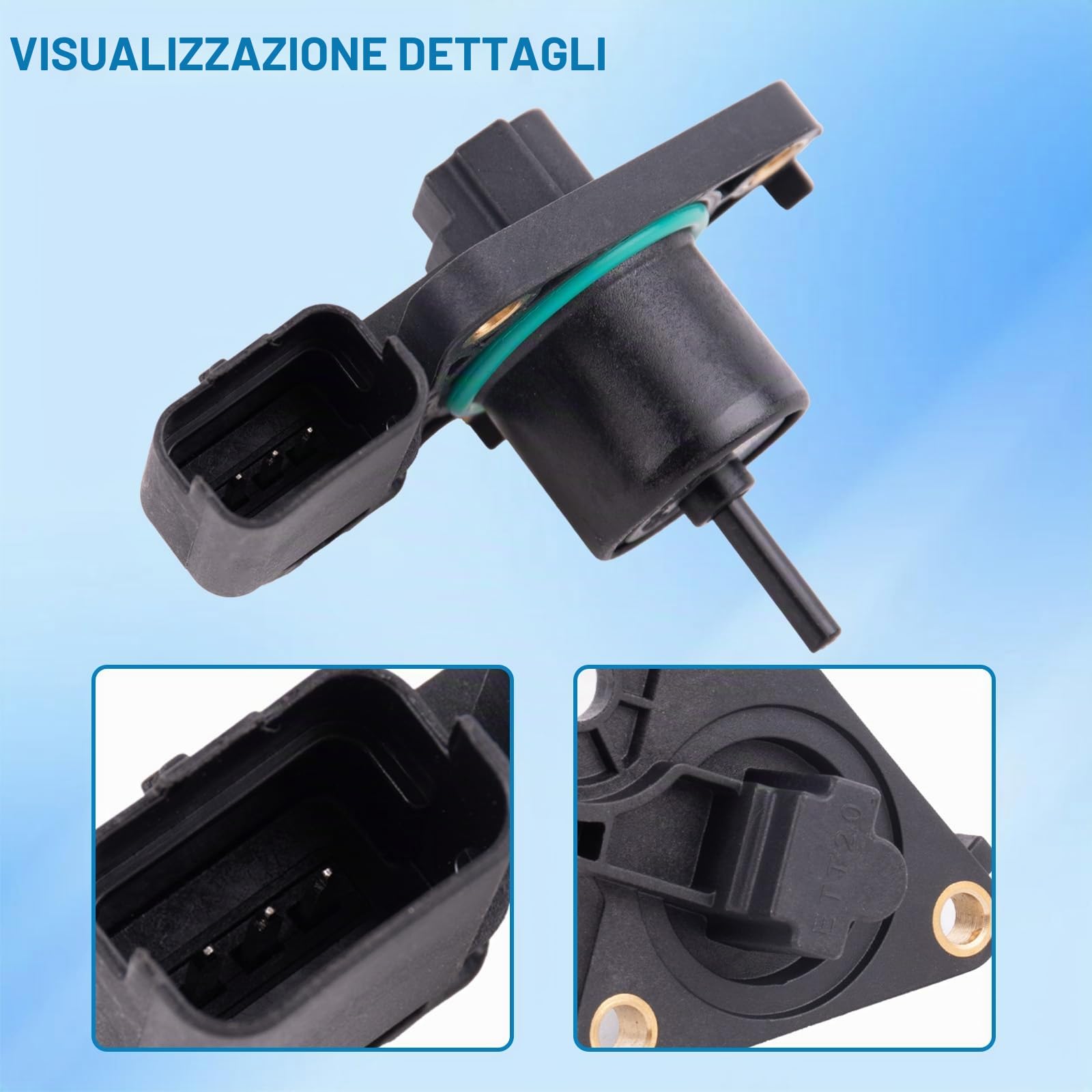 Sensore di posizione attuatore turbocompressore, sensore di posizione attuatore turbo, motore attuatore Wastegate per turbocompressore, compatibile con C3 II A51 C4 B7 DS3 207 9673283680