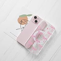 Vista 3 de UEEBAI - Funda magnética para iPhone 15, diseño de lazo, compatible con MagSafe, funda transparente delgada inalámbrica, antiamarilleo, a prueba