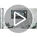 KELIYUAN Large Framed Canvas Wall Decor For Living Room Wall Art For Bedroom Modern Room Abstract Wall Painting Black Framed Flower ink painting Dining Room Home Decor Print Artwork Posters 30"X60"