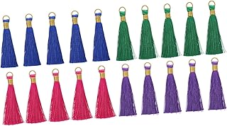 Yardenfun 20 Pçs Borla Carteira Acessórios Jóias Brincos Chaveiro Do Carro Brinco Decorativo Pingente Pingente Borla Encantos Mini Pingente Borla Elegante Bagagem Pingente Decoração Bolsas