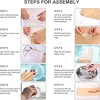 Vista 8 de Cat Window Hammock, Cat Window Perch with Fluffy Blanket, Easy to Assemble Cats Window Resting Seat for Sunbathe Indoor