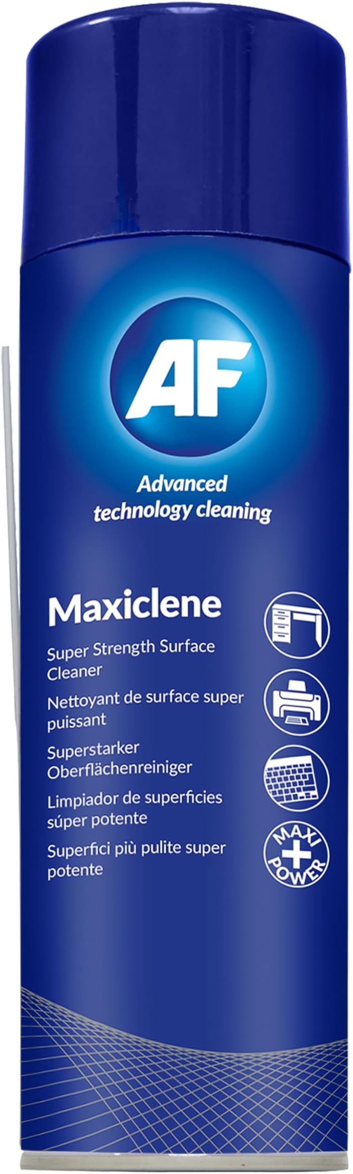 Maxiclene Foam Cleaner Extra-powerful Anti-static Surface Cleaner for Desks, White Boards, Carpet, Upholstery, Cars, Rubber etc.- 400ml MXL400