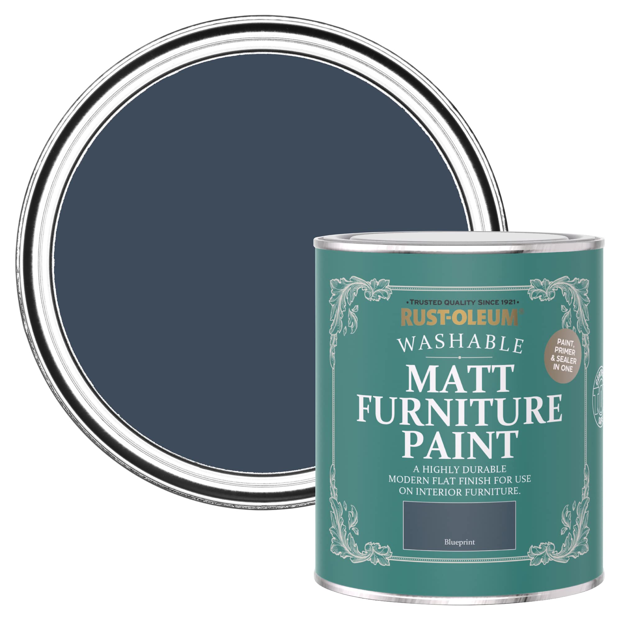 Rust-Oleum Matt Furniture Paint Blueprint - Blue