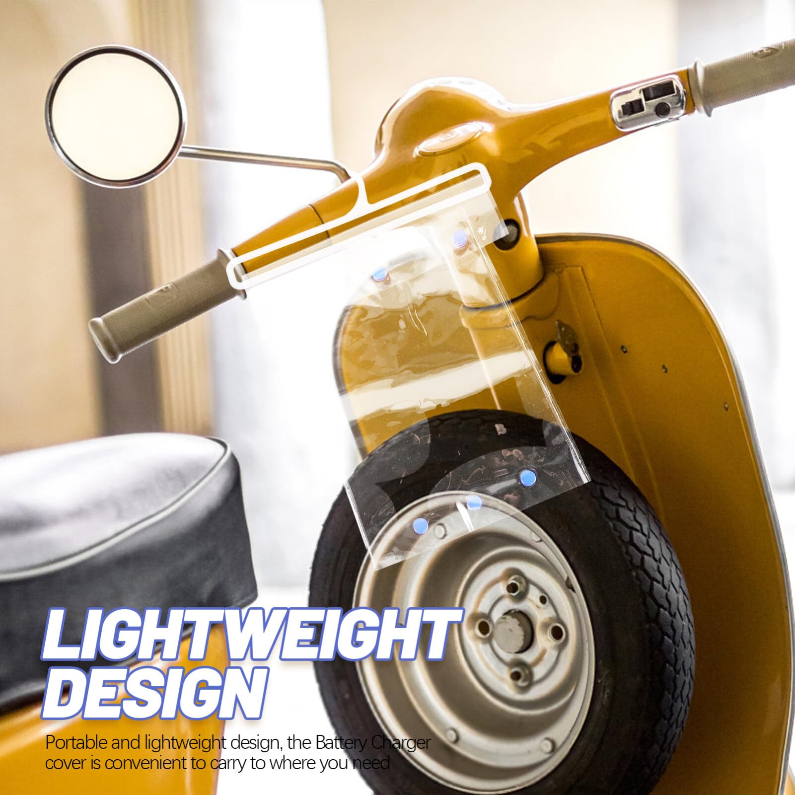 BESPORTBLE Charging Cover for Electric Motorcycle Rainproof Hanging Storage Bag Battery Charger Protective Cover