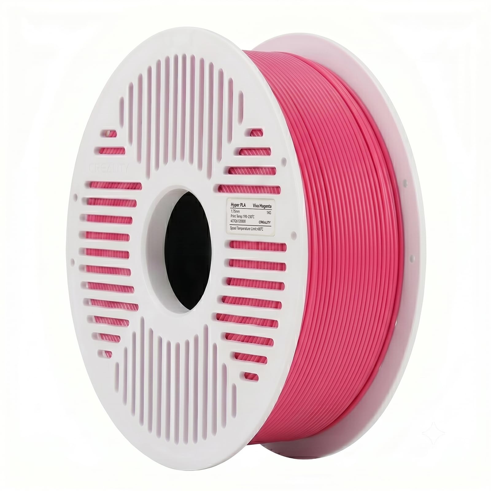 Creality PLA Filament RFID 1.75mm with Reusable Spool 1KG, High Speed Up to 600mm/s, Strawberry Red, 1-Pack