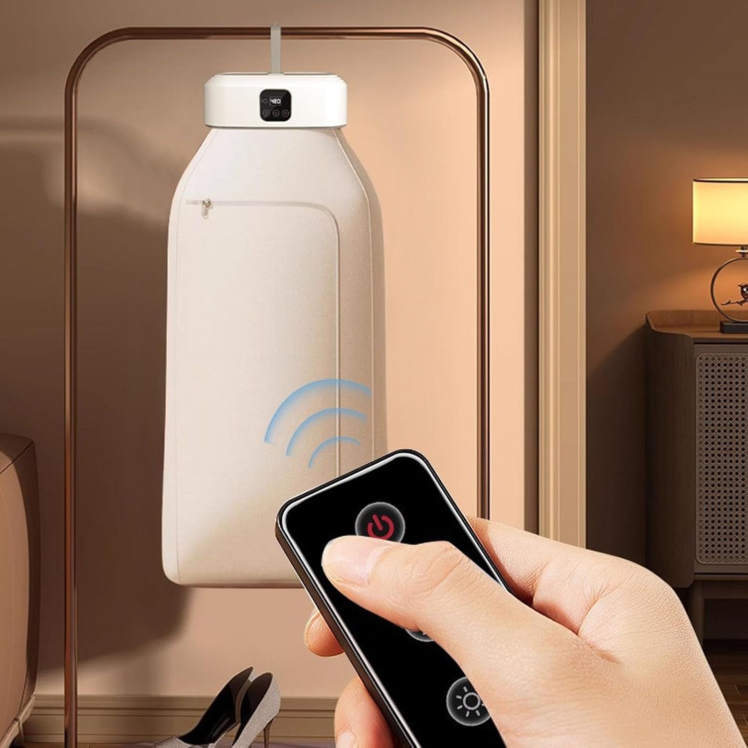 Foldable Clothes Dryer Portable Electric Laundry Dryer 2 Gears Fast Drying 9-12 Clothes Capacity with Remote Control