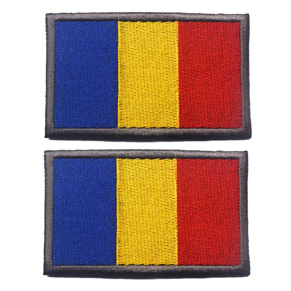 2 Pcs World National Flag Patches Tactical Morale Patch Set JHZ5