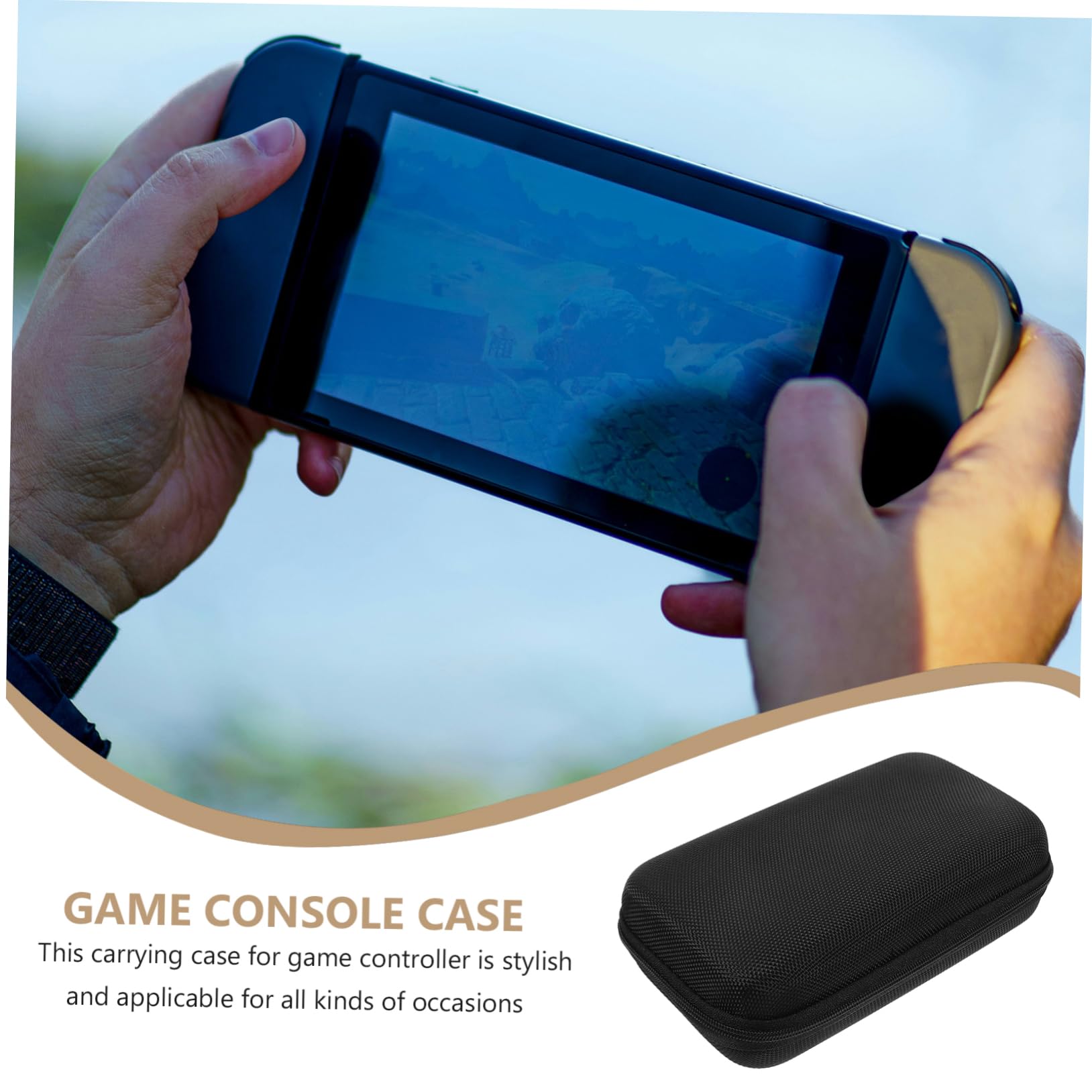 DIYEAH Game Console Carrying Case Portable Storage Pouch Compatible with Rgp Durable Design with Interior Space Convenient Carrying Strap for Gamers the Go