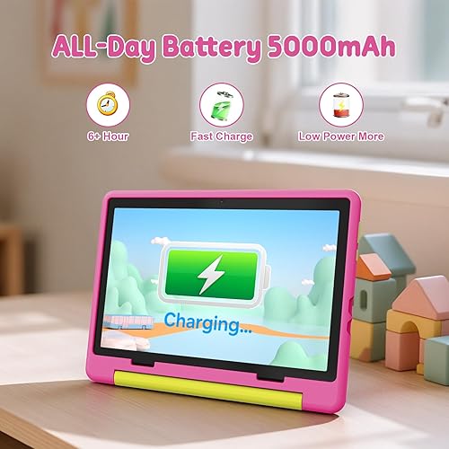 Miniatura 4 de Tablet para niños, Android 15 con pantalla HD, 10.1 pulgadas, control parental y modo para niños, Octa-Core, certificado GMS, 20 GB RAM 64 GB ROM, 1