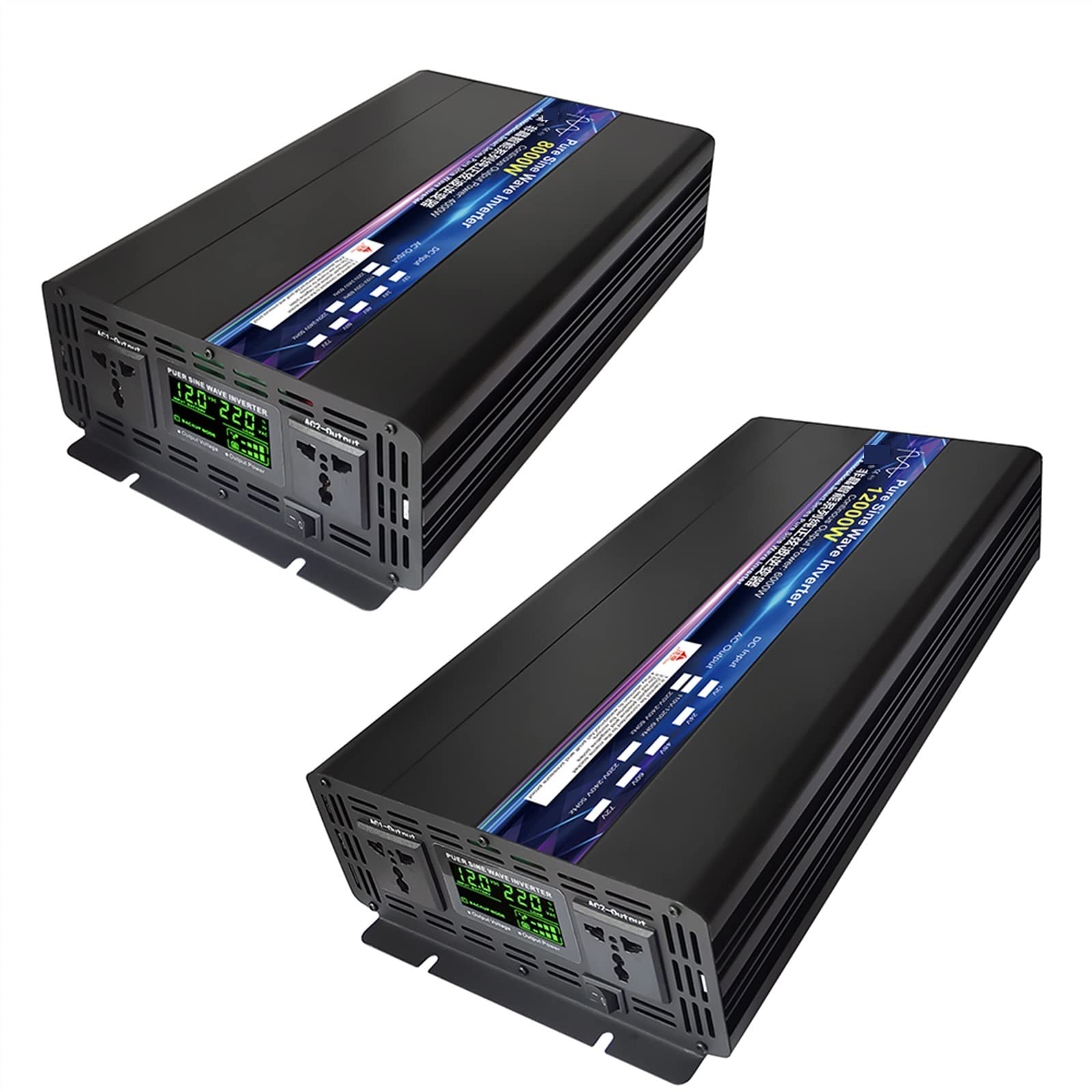 Power Inverter, Inverter 12V 24V 48V A AC 8000W 10000W 12000W Onda Sinusoidale Pura Solare A Distanza di Controllo di Alimentazione Elettrica di Commutazione Inverter Inverter(12000W,12V)