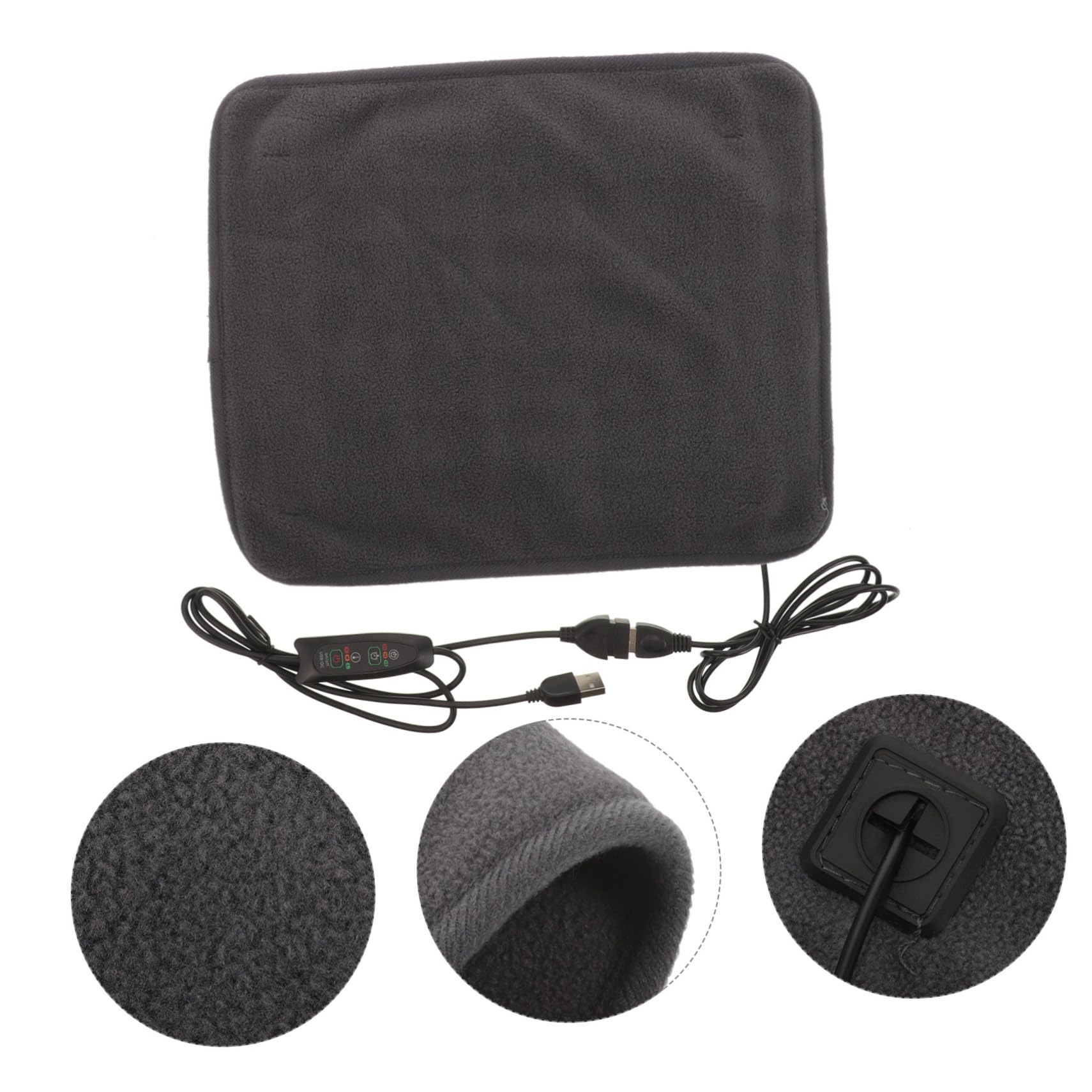 ORFOFE Coussin Chauffant pour Chat USB Réglable en Polyester pour Animaux