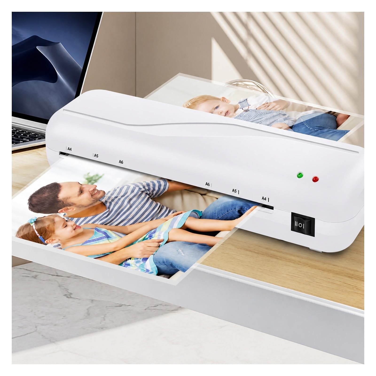 Laminator, Biurowa Maszyna Do Laminowania Na Gorąco I Zimno Papieru A4 do domu i biura