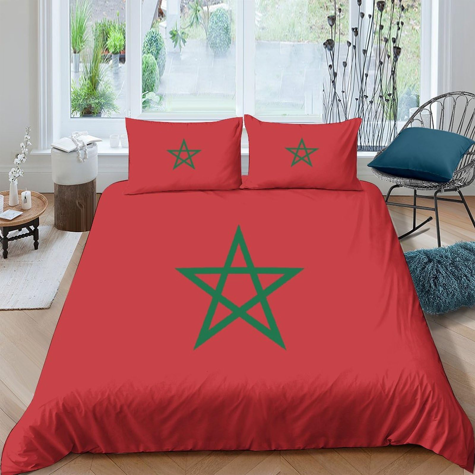 Housse de couette motif Maroc 3D pour transformer votre chambre en oasis de détente