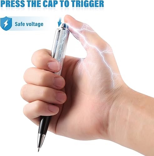 Miniatura 4 de Pluma eléctrica de broma impactante, juguete divertido impactante, gadget de broma de truco, broma a amigo, juguete para toda la persona, bolígrafo