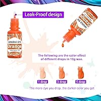 Vista 3 de Roizefar Tinte para velas – 21 colores de cera derretida para hacer velas, tinte a base de aceite para cera, tintes de color líquidos altamente