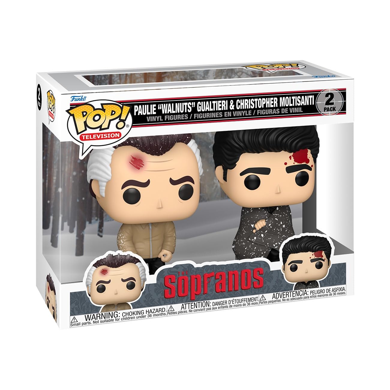 Funko Pop! TV: Sopranos – Paulie & Christopher 2PK – The Sopranos – figuur van vinyl om te verzamelen – cadeau-idee – officiële merchandising – speelgoed voor kinderen en volwassenen – tv-fans