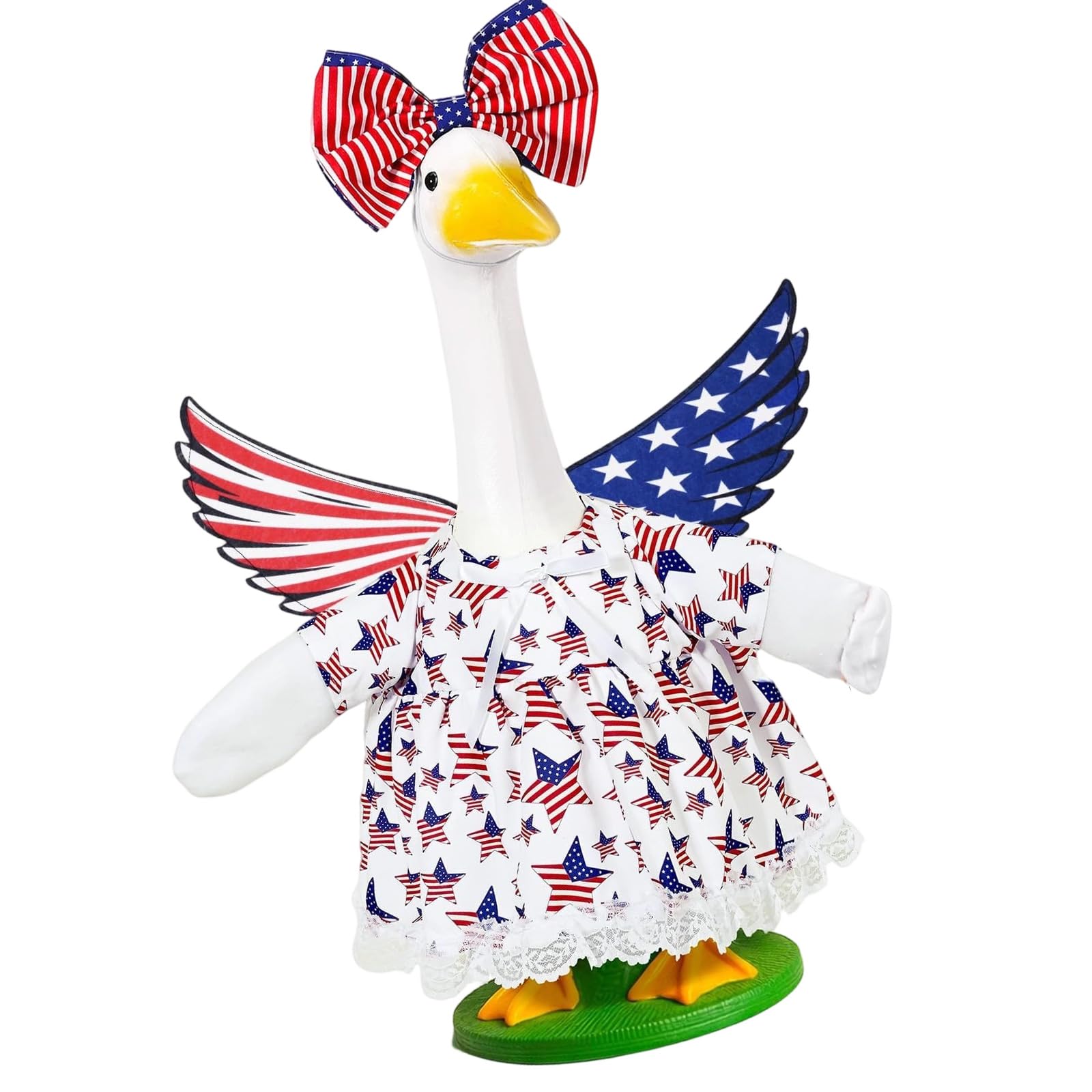 Xjdzineq Lovely Patriotic Porch with Wing Independence Memorial Day Lawns Porch Clothes for Festivities Lovely Patriotic Dress