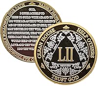 Vista 21 de Silver & Gold - Medallón de Alcohólicos Anónimos de 1 a 60 años (10 años (X)) Cápsula AA incluida