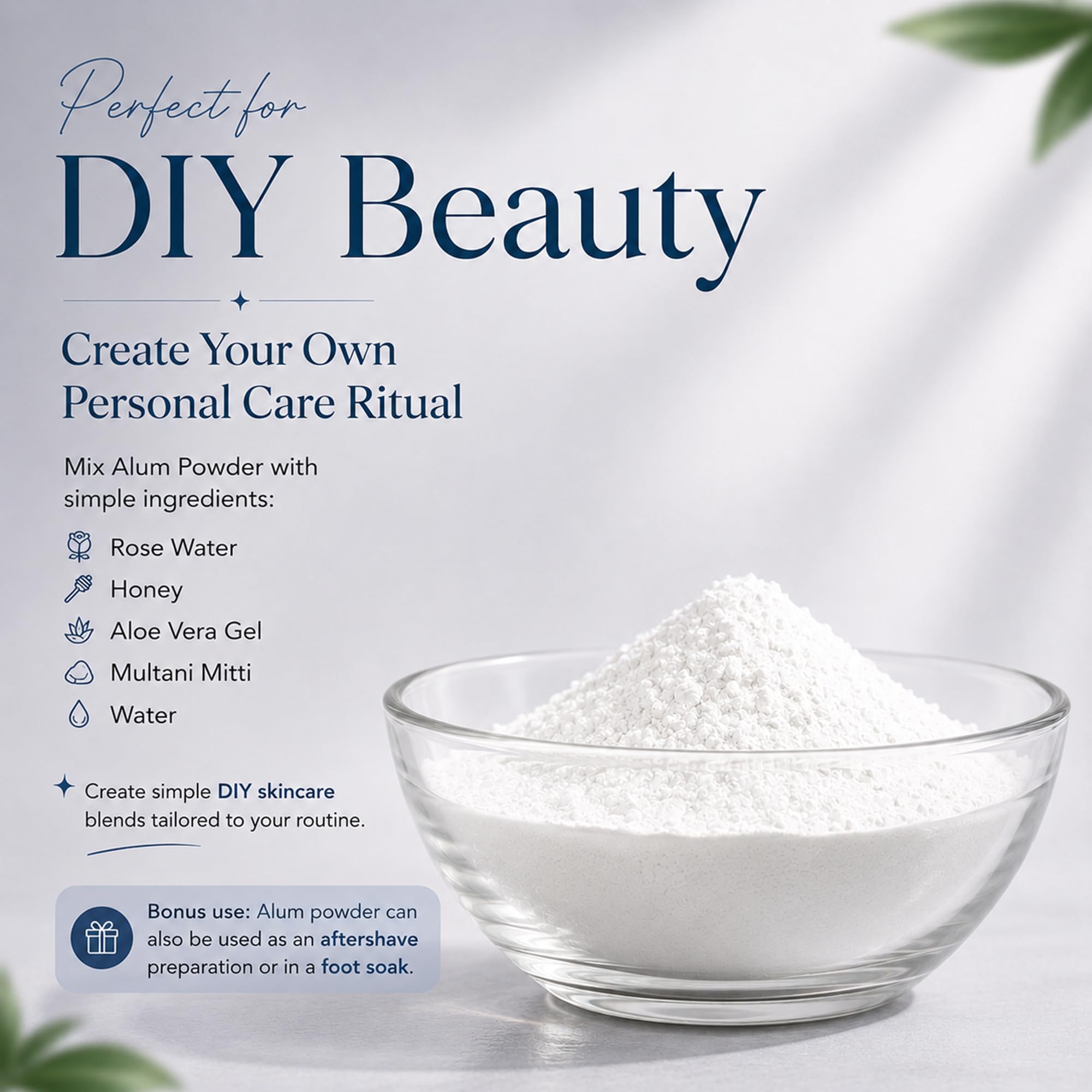 Mi Nature Alum Powder (Fitkari/Phitkari) 227g (8oz) | 100% Pure Potassium Alum | DIY Face Masks, Personal Care & Beauty Applications | Multi-Purpose Mineral | Resealable Zip Lock Pouch 4