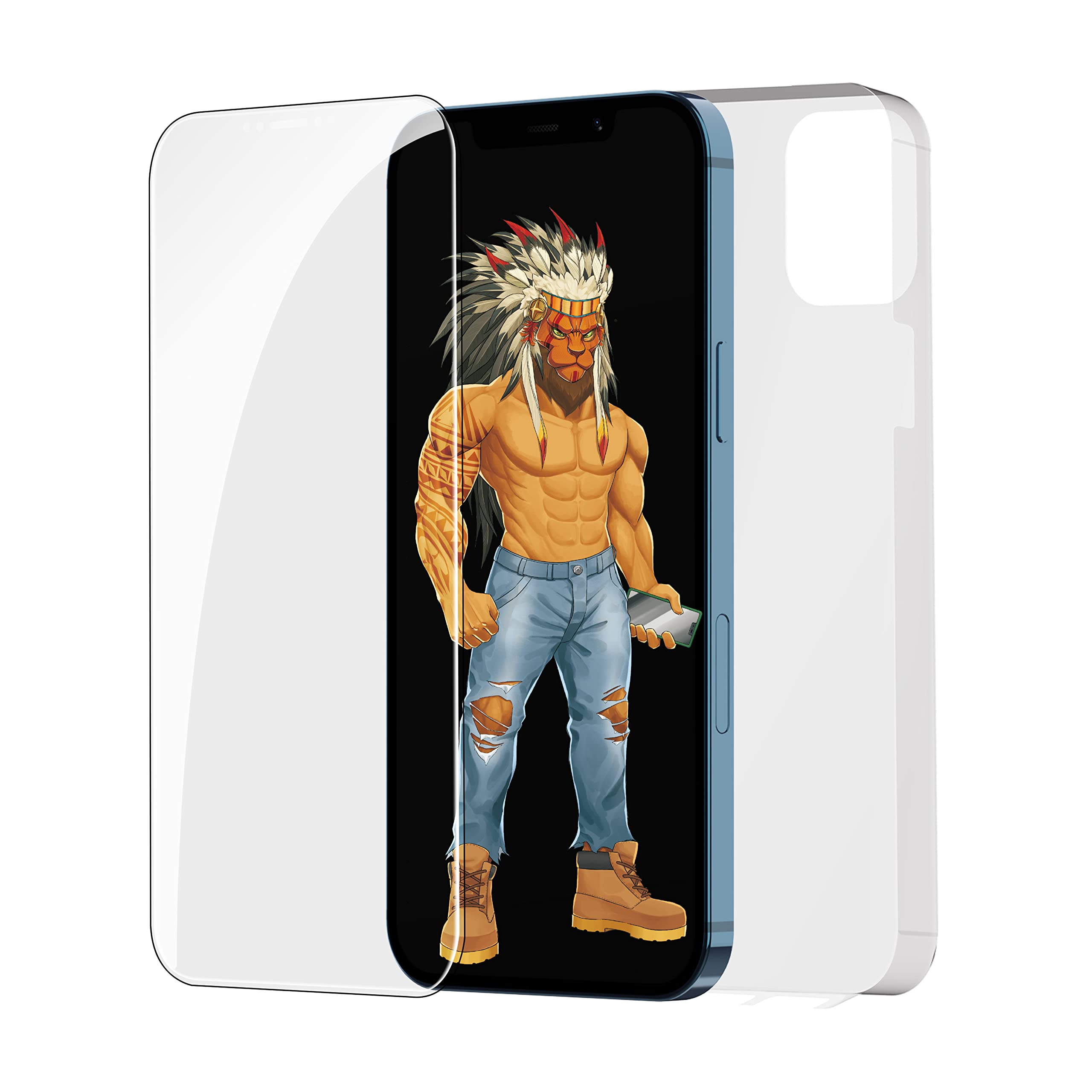 Green Lion 360° Zero Sense Nano HD TPU Screen Protector Compatible for iPhone 12 Pro Max (6.7"), Anti-fingerprints, Impact Resistance & Shock Absorption, Springback Protector - Clear