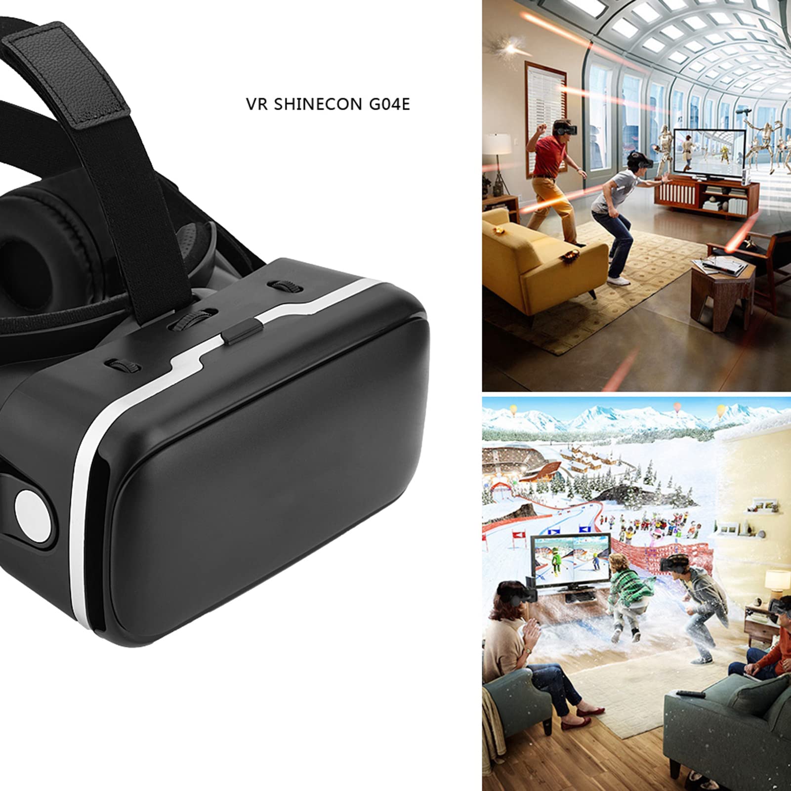 Per Occhiali VR 3D Per realtà Virtuale con Auricolare Per 3,5 6.0 Per Telefoni Android IOS
