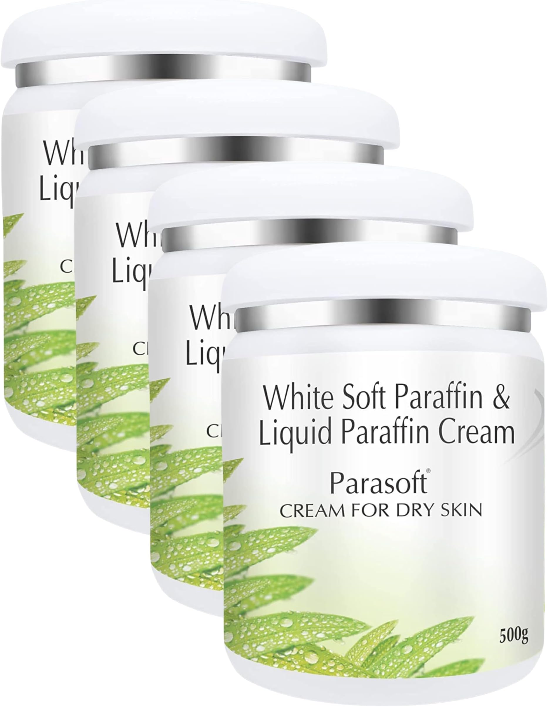 Parasoft Cream for Dry & Dehydrated Skin Intense Moisturizer Nourishing Cold Cream & Winter Cream Goodness of Aloe vera for both Men & Women Quick Absorbing & Paraben Free- 500GM(Pack of 4)