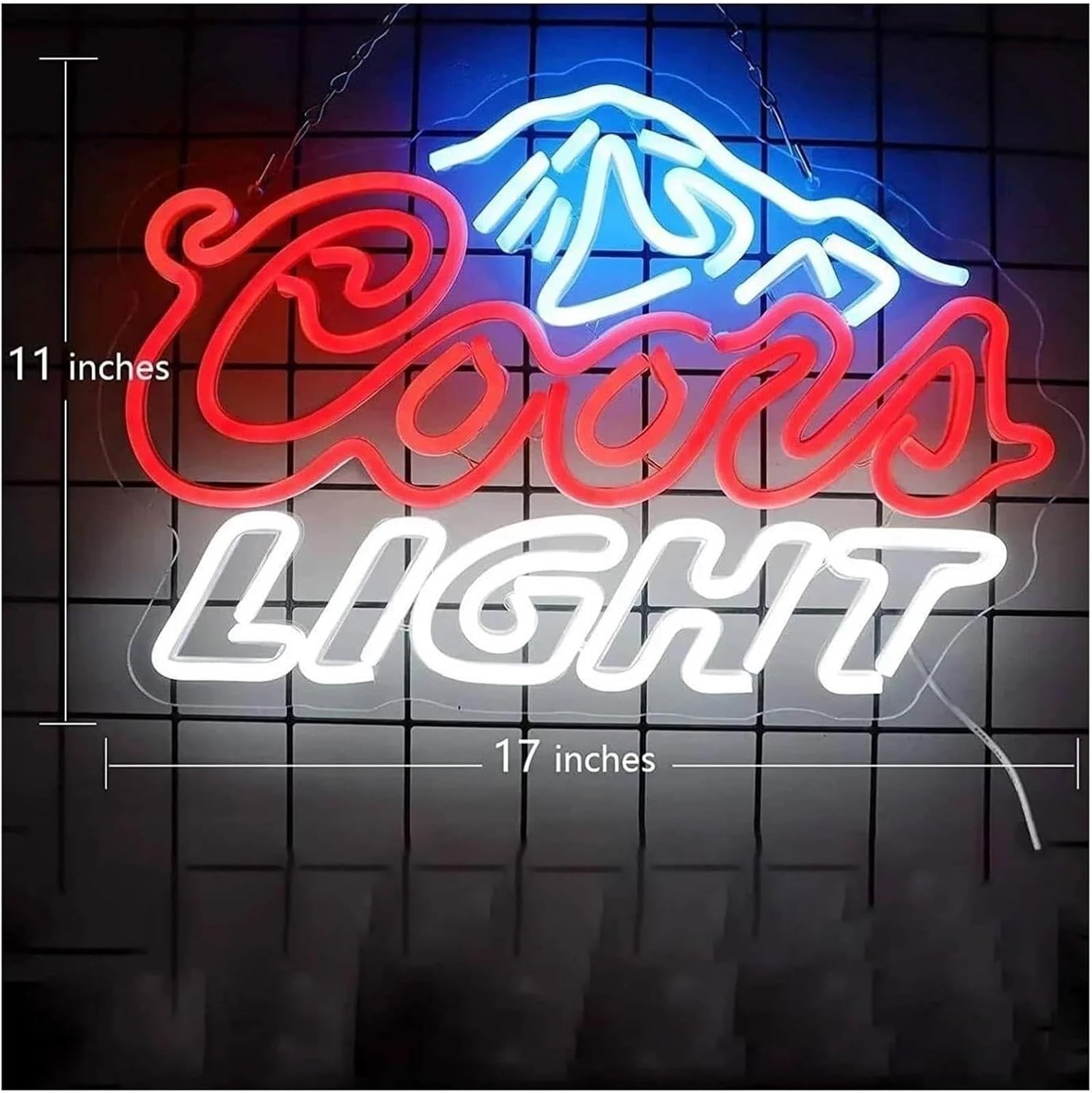 Per lampada al neon prestito parola Coor Light per insegna per