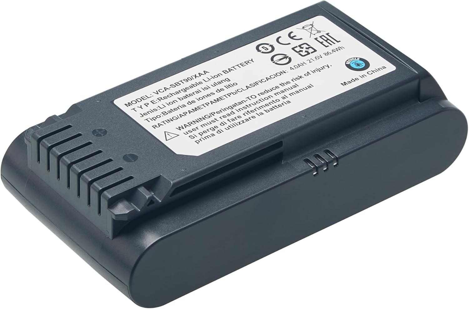 Replacement 4000mAh Battery for Samsung Jet 60, Jet 70 75 75+, Jet 90 90+ Series Cordless Stick Vacuum Cleaner Battery, Replacement for Model-VCA-SBTA60 VCA-SBT90 VCA-SBT90EB