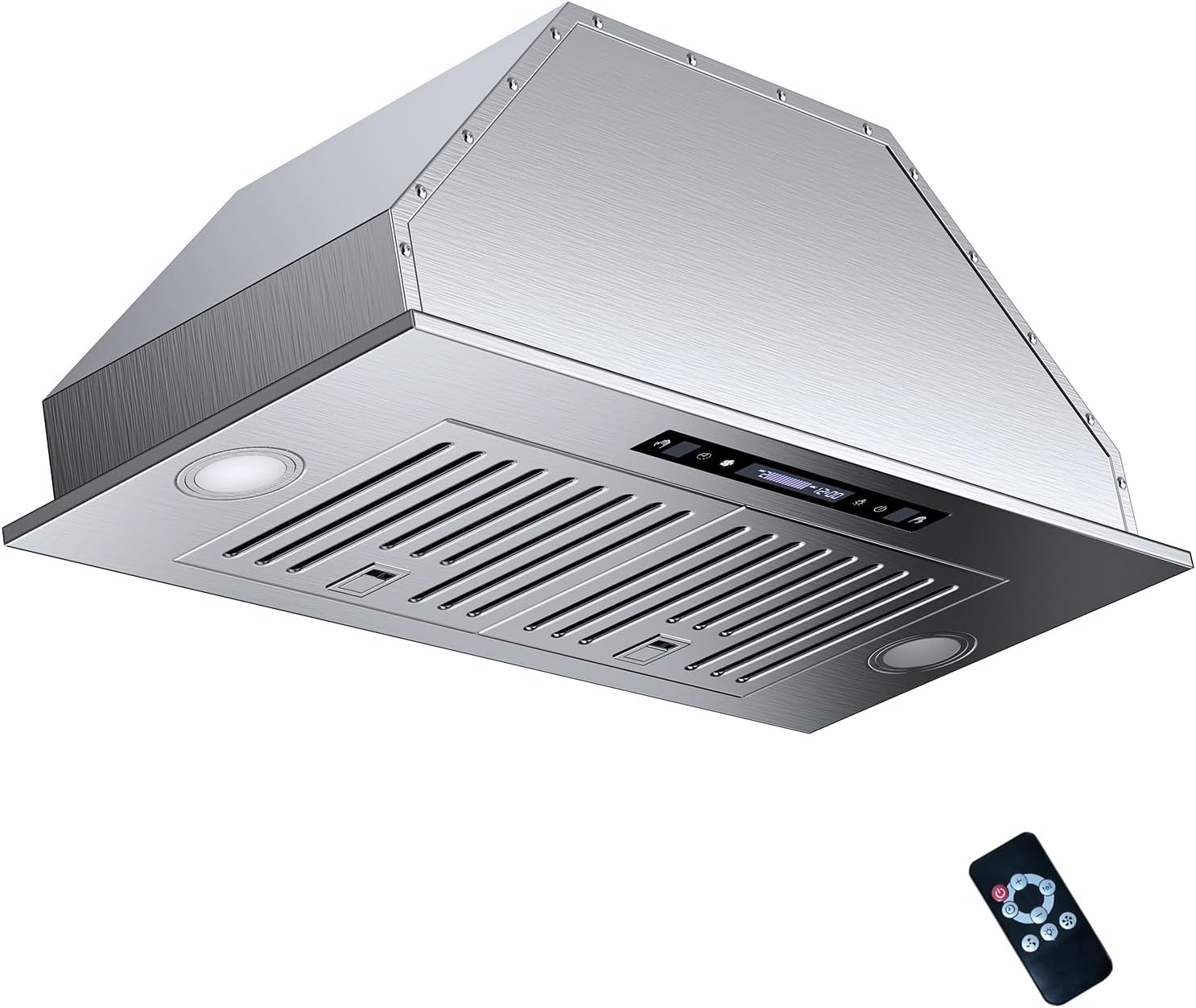 TABU Range Hood Insert 30inch with 900CFM,Built-in Kitchen Hood with 4 Speed Gesture Sensing/Touch/Remote Control, Delay Off Timer, 2Pcs Lights
