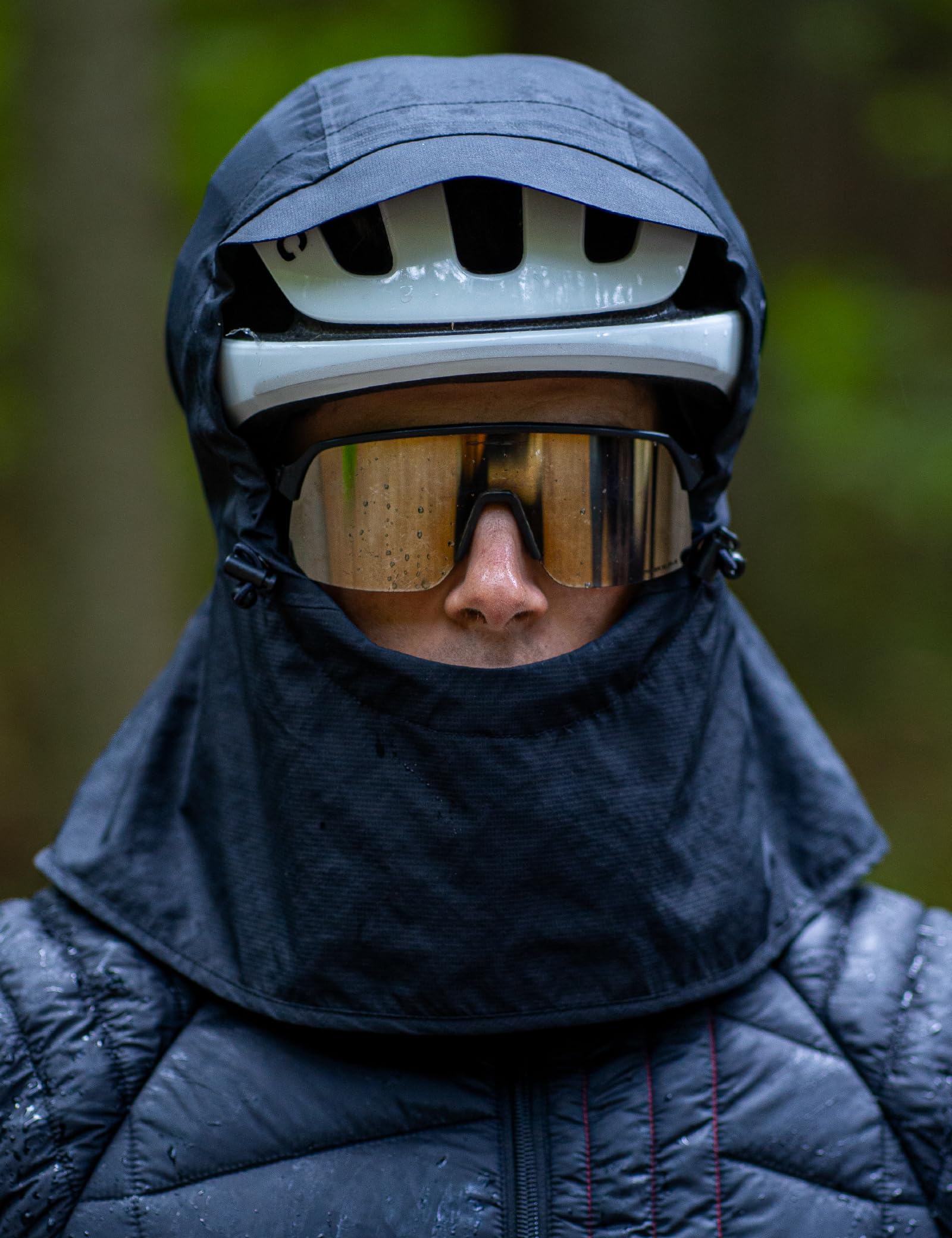 BIOTEX Capuchon universel BlockRain Unisexe, Anti-pluie et Coupe-vent, Idéal pour tout sport, Portable, Noir, Noir , Taille Unique