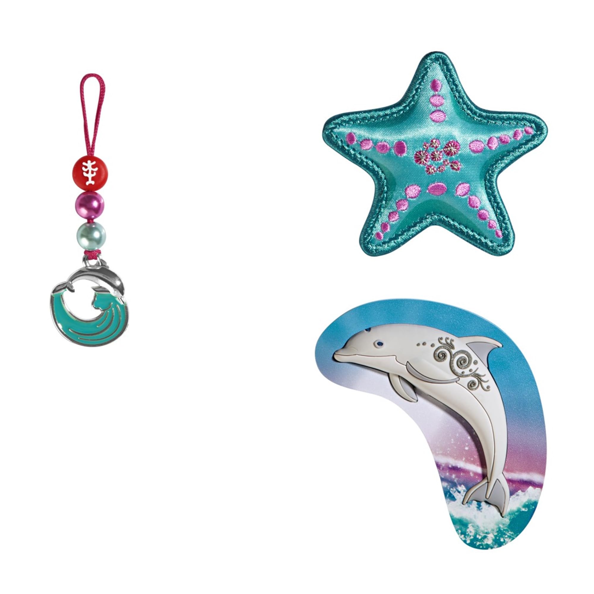 Step by Step Magic Mags, 3 pezzi, 2 applicazioni magnetiche e 1 ciondolo, come complemento per zaini o zaino prescolare