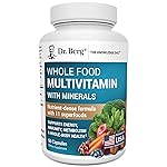 Dr. Berg Whole Food Multivitamin with Minerals - Daily Multivitamin for Men and Women - Includes Premium Whole Food Fruits and Vegetable Blend with Folate, Alpha-lipoic Acid and More - 60 Capsules