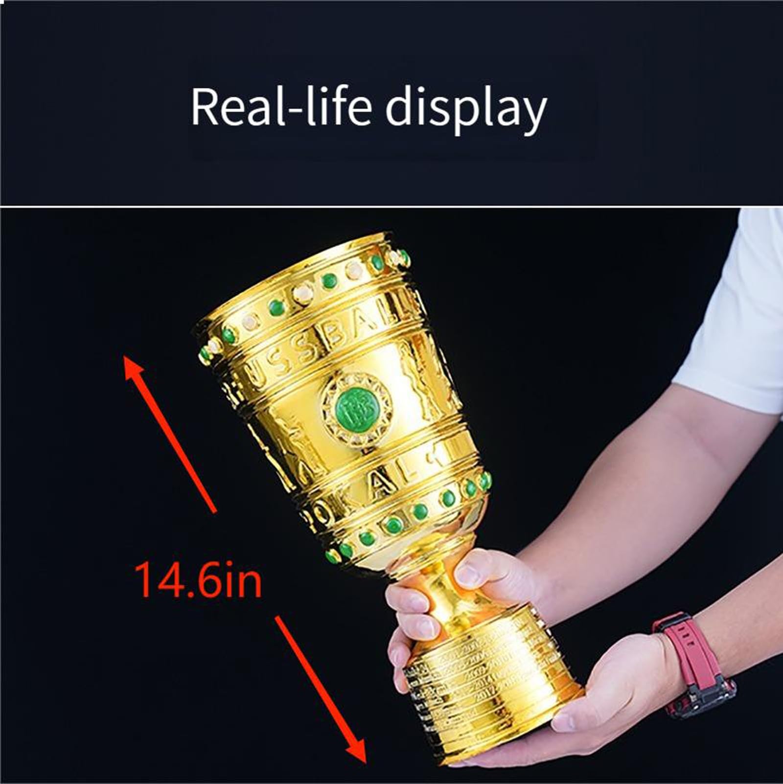 FußballTrophäe Meisterschaft Trophäe Individuelle Trophäe Club Fußball Geschenke Fan Memorials Collectibles