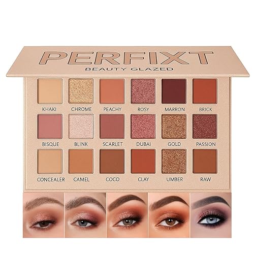 Paleta de sombras de ojos look desnudo 18 colores mate brillo brillantina multi-reflectante sombras ultra pigmentadas maquillaje sombra de ojos