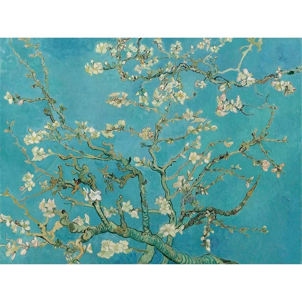Diamant Peinture Complète Kit Fleur de Prunier Toile Strass Broderie Point de Croix Grand Format