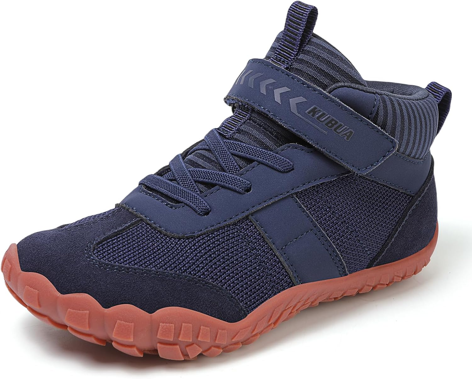 KUBUA Kids Barefoot Shoes Boys Girls High Top Minimalist Zero Drop Sneakers for Tennis Walking Hiking Athletic Little Big Kid