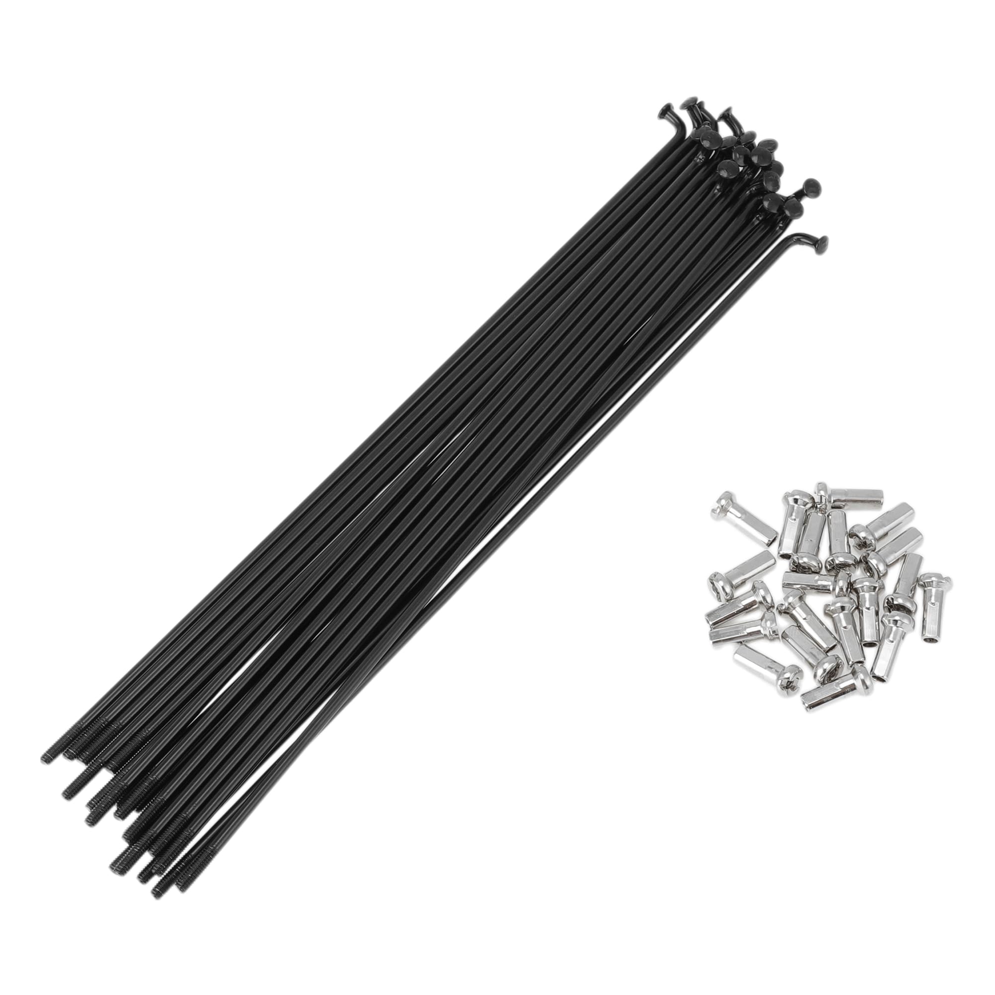 INFINAUTO 20 Set 13G Bicycle Spokes 169mm Bike Wheel Spokes 304 Stainless Steel Black