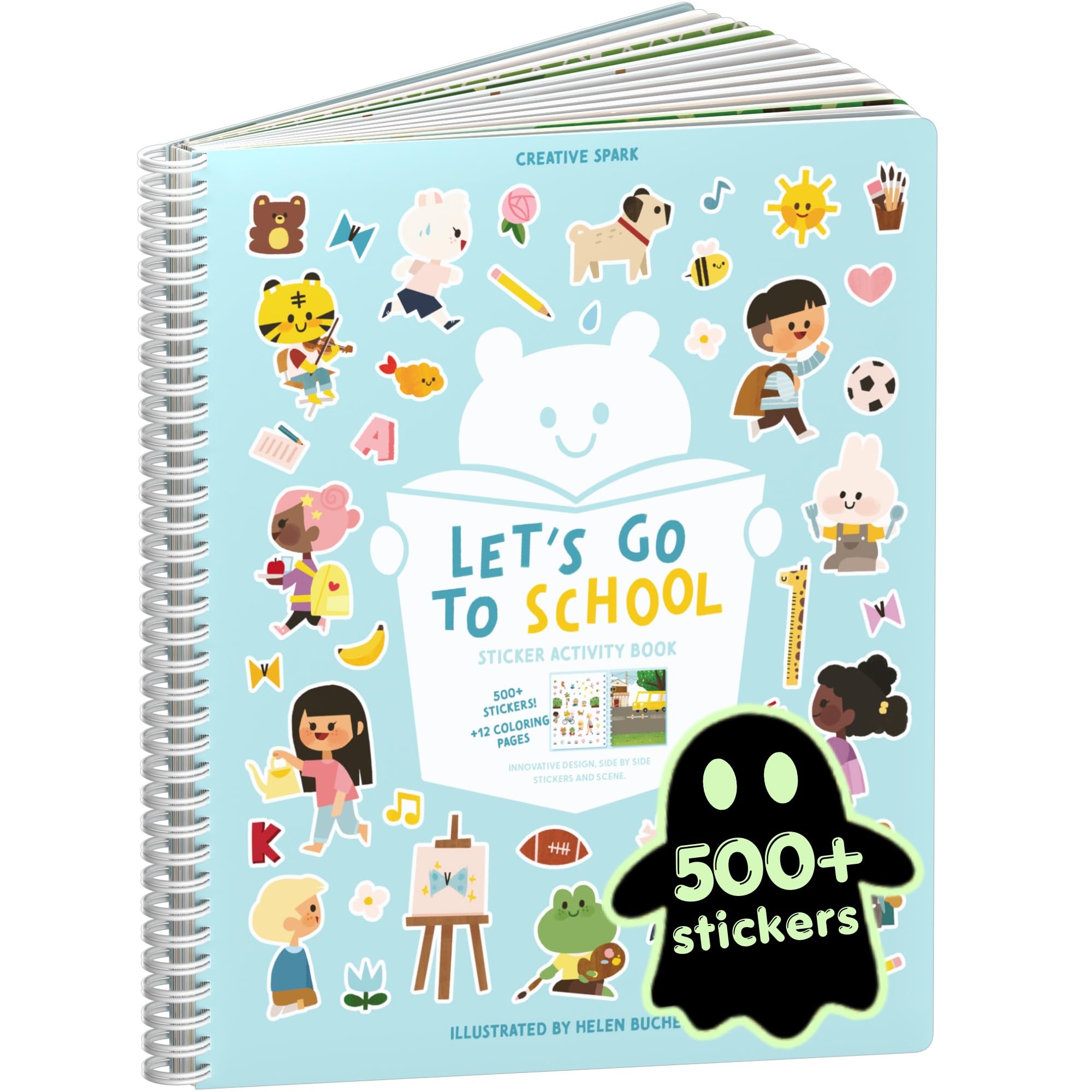 Cupkin Let’s Go to School Coloring &amp; Sticker Activity Book | 500+ Stickers