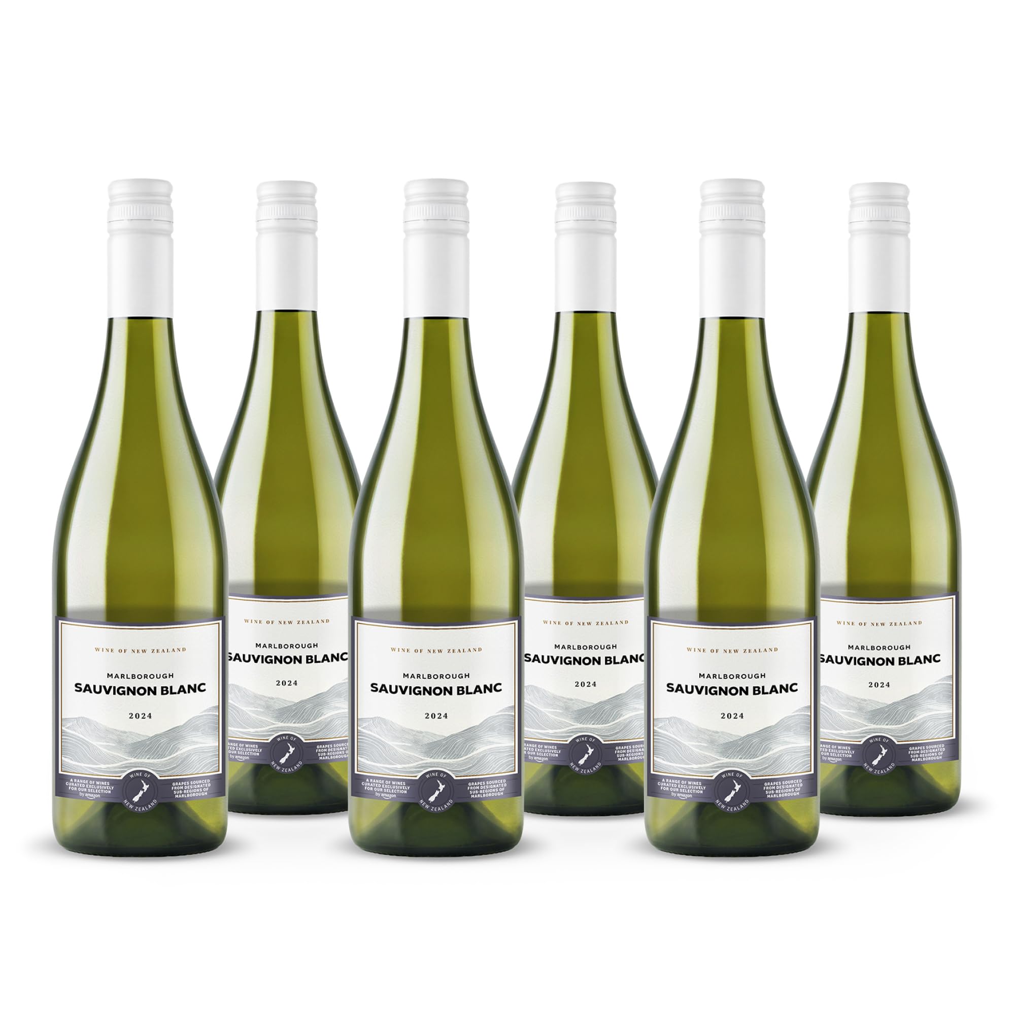 by Amazon Our Selection Marlborough Sauvignon Blanc, Neuseeländischer Weißwein, 75cl, 6er-Pack