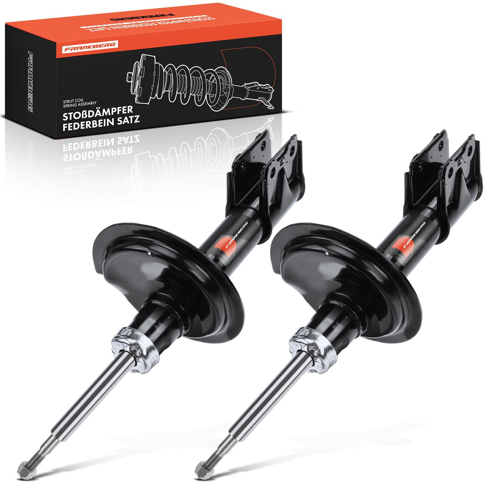 Frankberg 2 amortiguadores delanteros de 513 mm a presión de gas 5202EE | Compatible con: 307 CC 3B, 307 3A/C, 307 SO 3H, 307 Descanso 3E