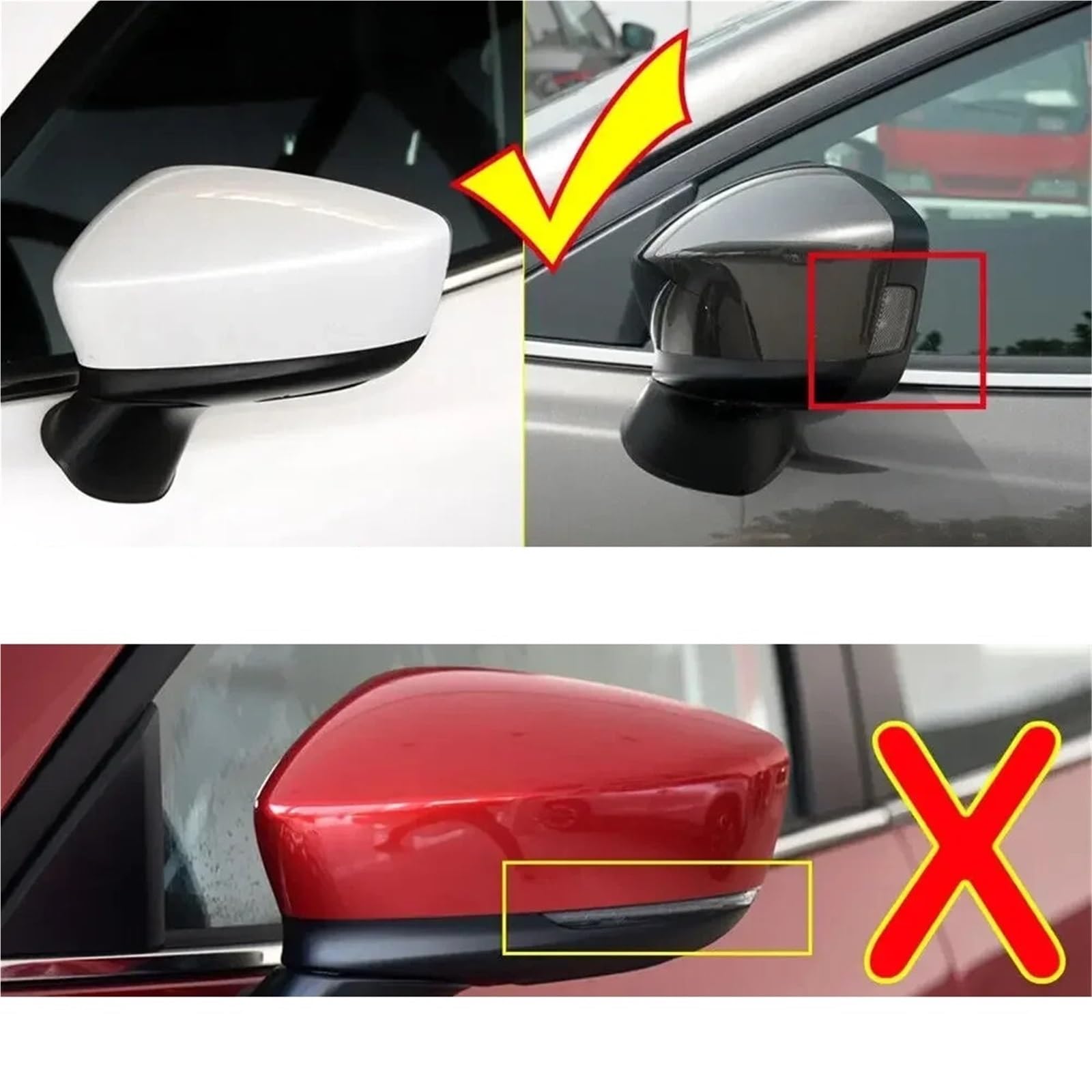 Rückspiegel Abdeckung Für Mazda 3 Für Axela 2014 2015 2016-2023 | Auto-Rückspiegel-Abdeckung Für Flügelkappe, Außentürgehäuse, Schalenverkleidung(20-23 year)