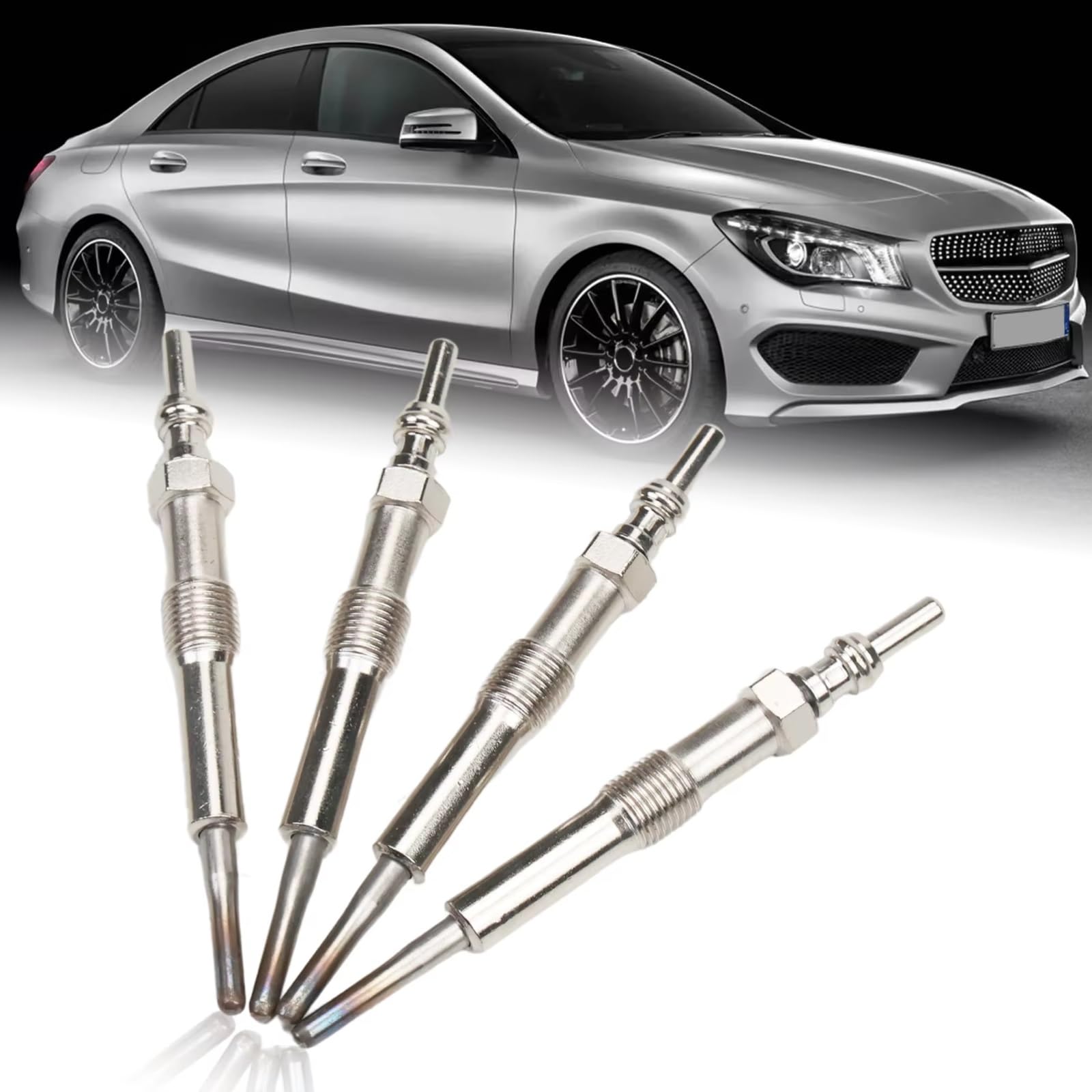 Bougies de préchauffage pour Benz Classe B (2013) Classe G (2014) et Citan Classe A (2012) - Lot de 4 Bougies de préchauffage A4151590001